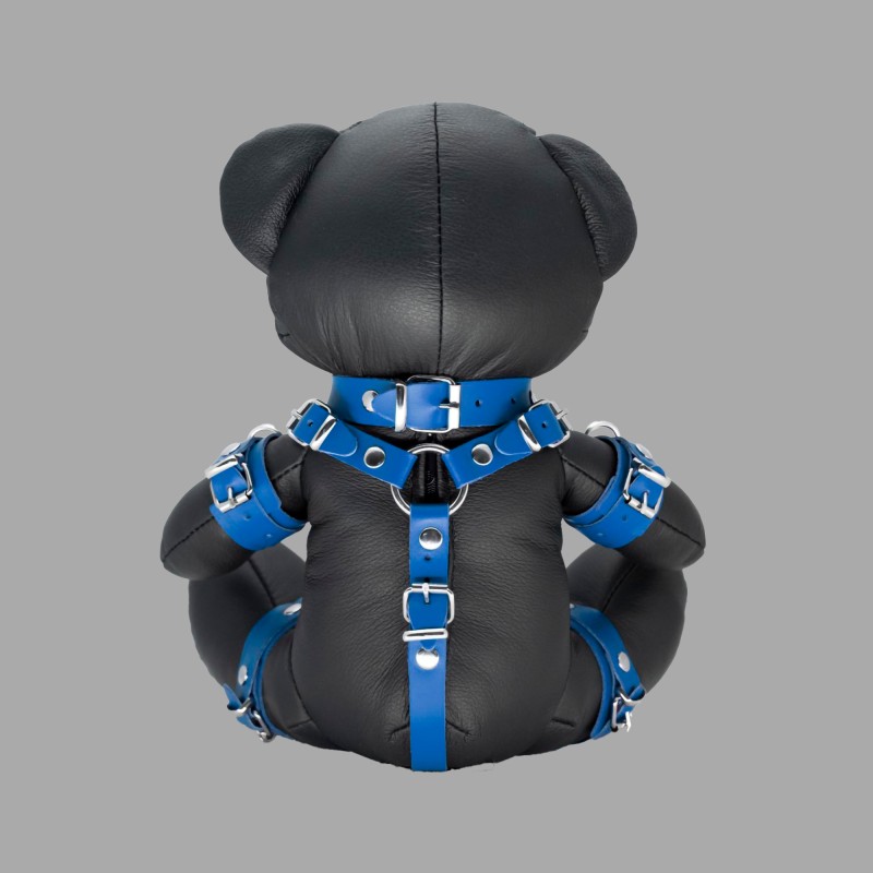 Urso de peluche BDSM em couro - Blue Benny - 2