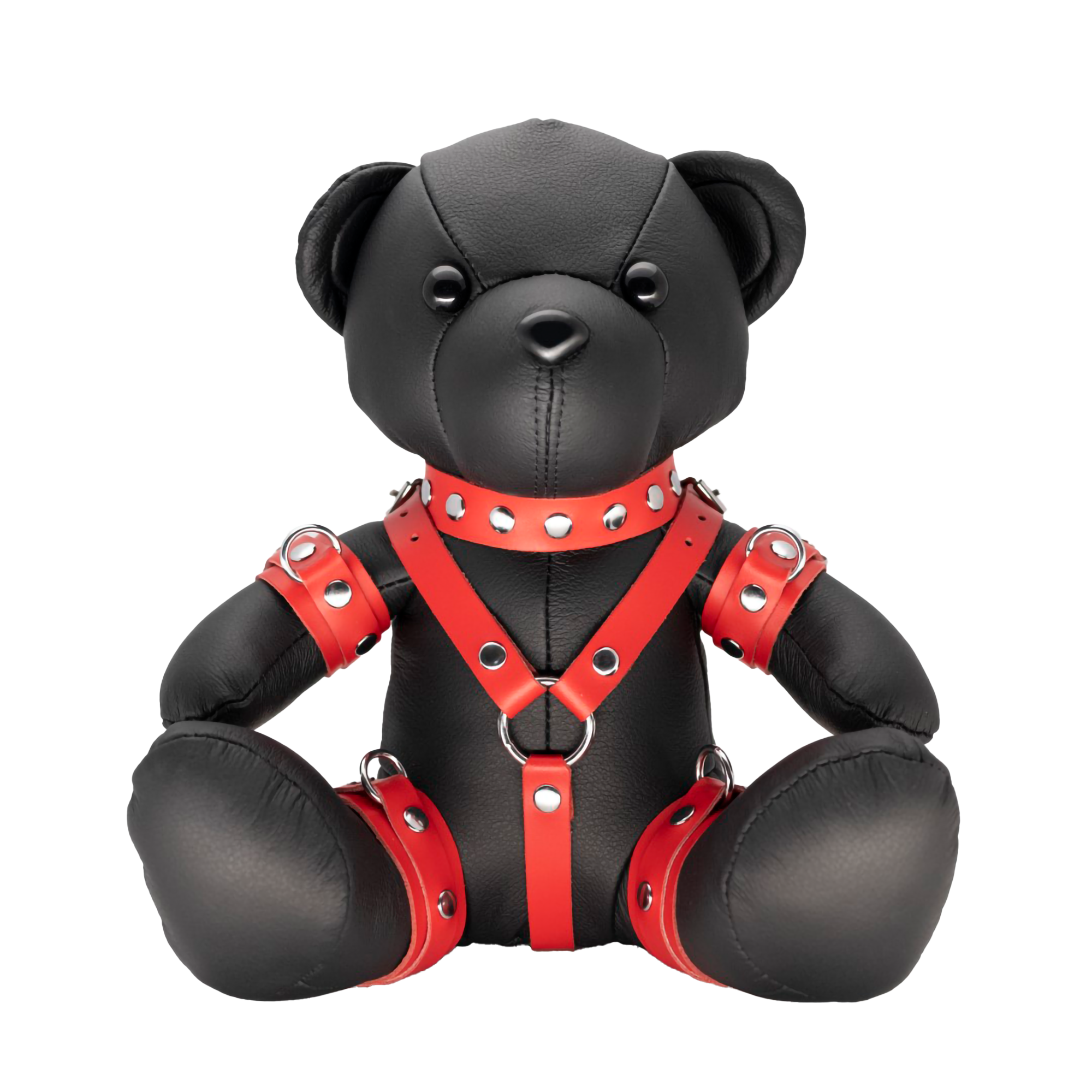 Buy BDSM Leather Teddy Bear - Red Randy from MEO | Leather Teddy Be...