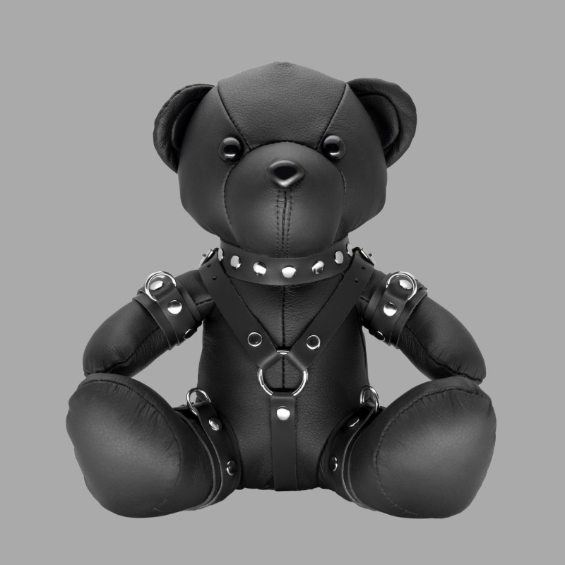 BDSM bamse lavet af læder - Black Bruno - 1