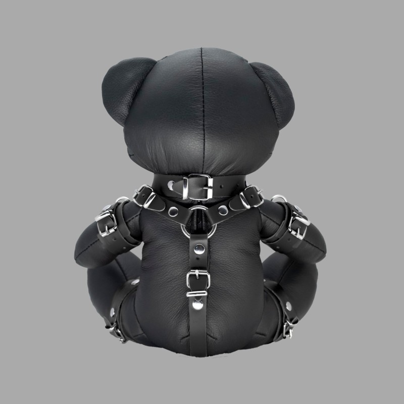 レザー製BDSMテディベア（ビー・ディー・エス・エム）・Black Bruno - 2
