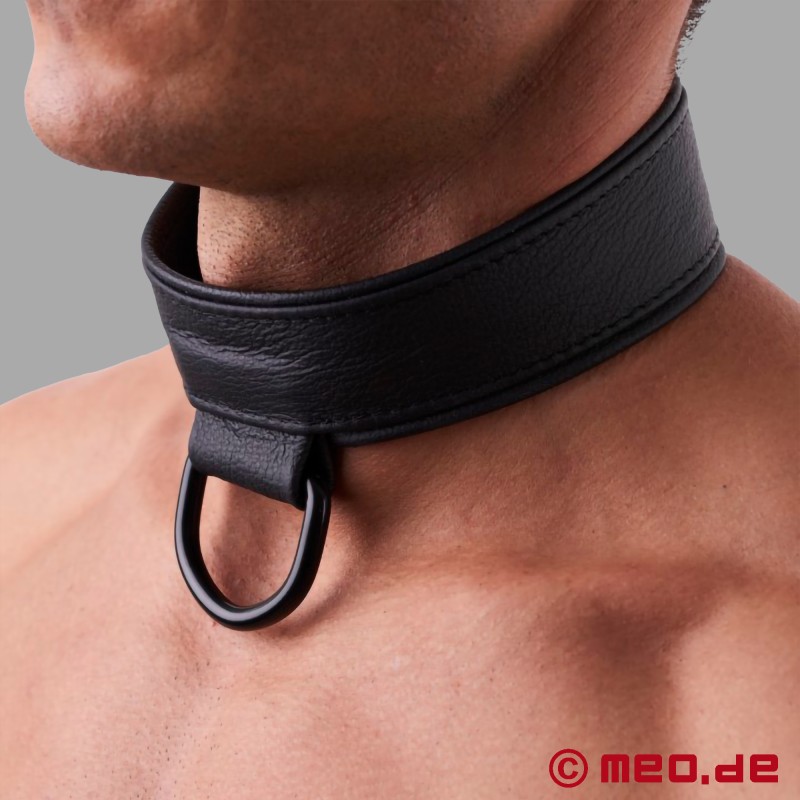 Collier BDSM en cuir souple