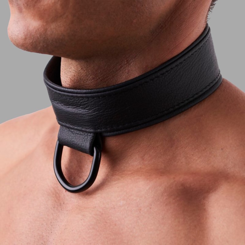 ソフトレザー製のBDSM首輪（ビー・ディー・エス・エム - 1