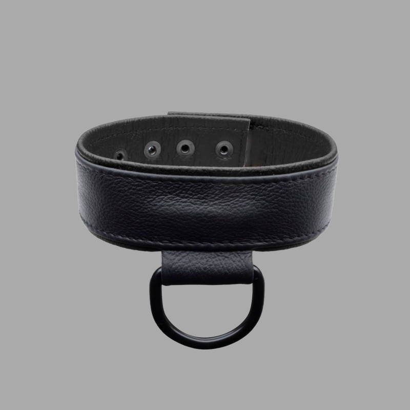 Coleira BDSM em pele macia - 4