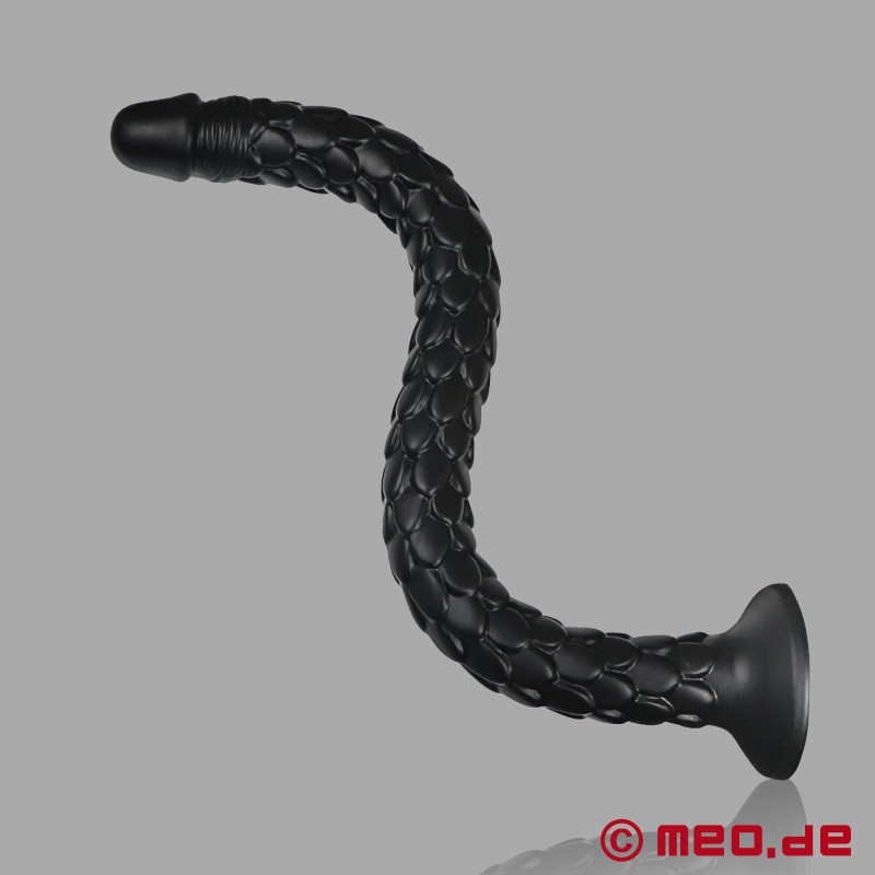 Czarny wąż analny - dildo 50 cm