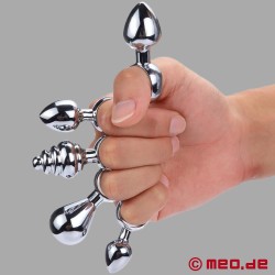 Elegant buttplug i metal