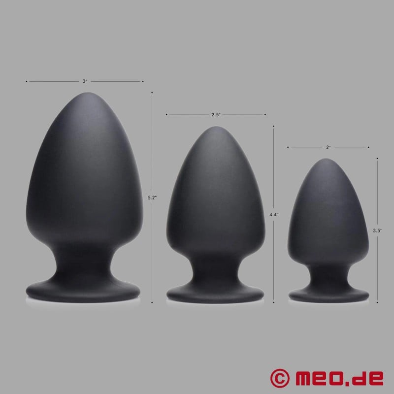 Squeezable thermo-active anal plug made from Silexpan