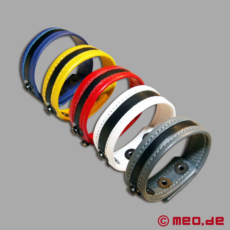 Verstelbare pelle cockring - rood - HankyCode™ - 3