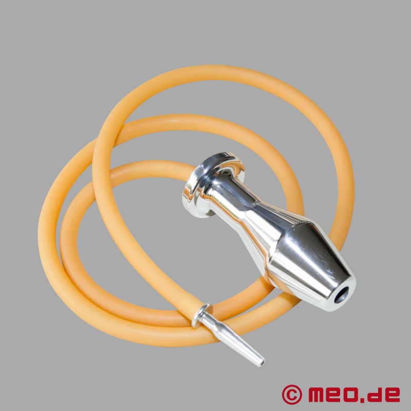 Butt plug met tube en penis plug