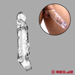 Manșon pentru penis - Mediu - 16 cm - manșon transparent pentru penis