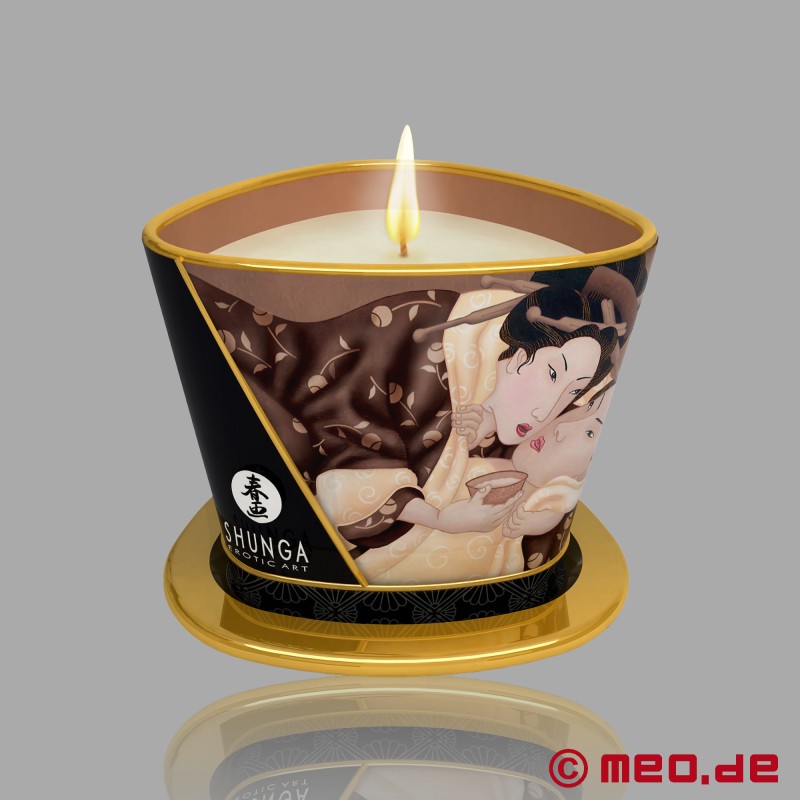  Shunga Masažinė žvakė - Intoxicating Chocolate - Bougie de massage