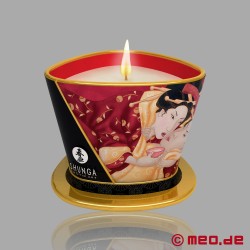 BDSM Wax Play - Candela da massaggio Shunga - Sparkling Strawberry Wine