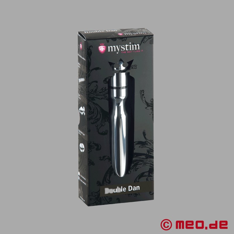 Dildo cu E-Stimulare DOUBLE DAN - Mystim Electrosex