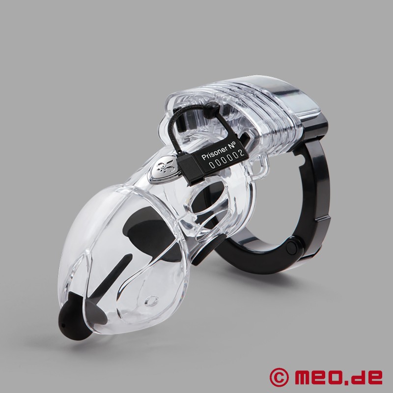 PUBIC ENEMY NO 2 - Centură de castitate / cușcă de castitate cu E-Stim - Mystim Electrosex