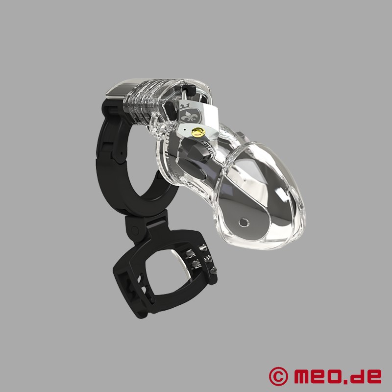 Mystim Pubic Enemy™ No. 3 - Gaiola de castidade E-stim com função CBT - 1