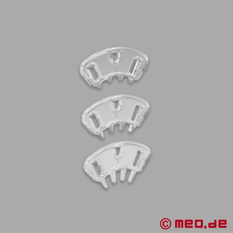 Fang Gang™ afstandhouder met spikes voor de Mystim Pubic Enemy™ chastity cage - 2