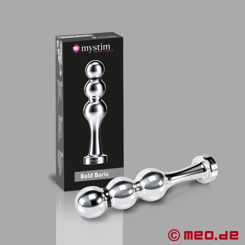 Dildo metálico Bold Boris para electroestimulación - Mystim Electrosex