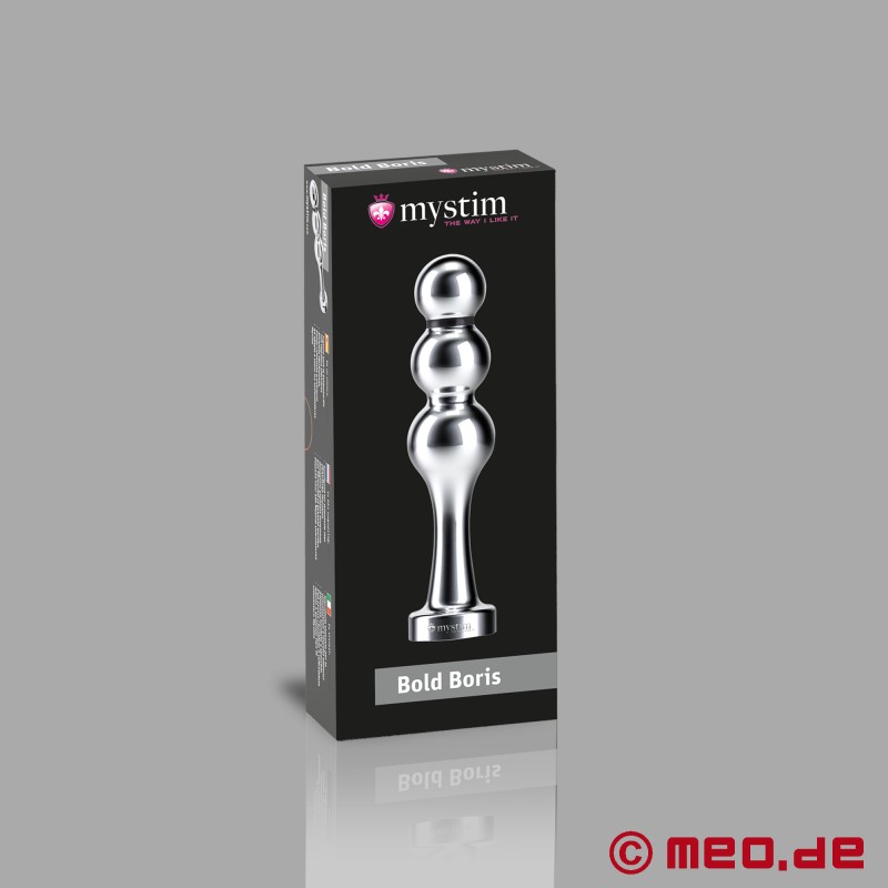 Dildo metálico Bold Boris para electroestimulación - Mystim Electrosex