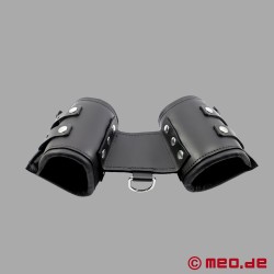 Mono Leather Wrist Restraints - Padded BDSM Cuffs by MEO Germany - Thumbnail
