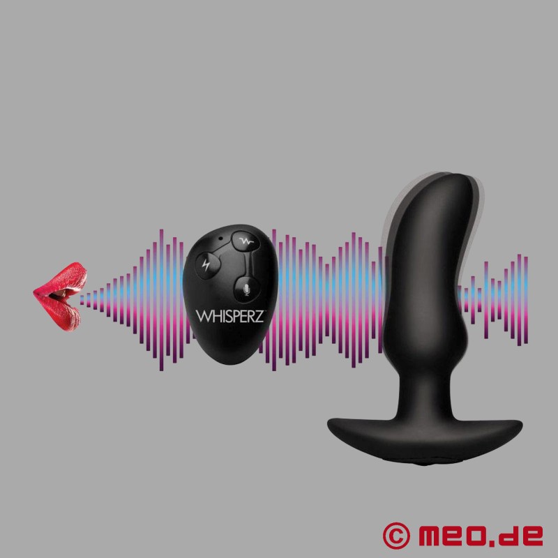 WHISPERZ - Vibrador de próstata activado por voz com controlo remoto