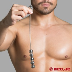 Anal beads in stainless steel