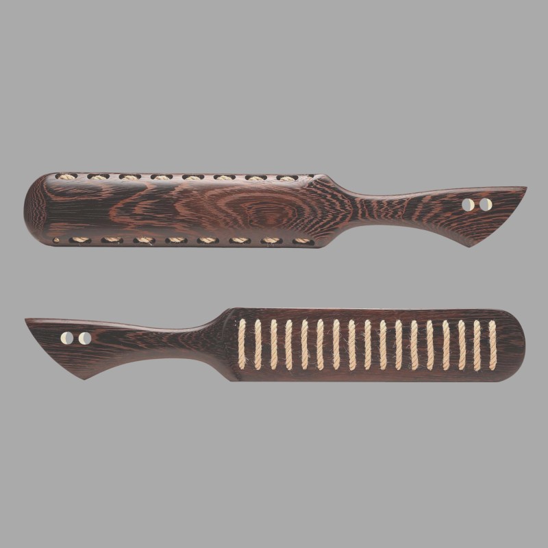 Rough Rider Wooden Rope Paddle - Ahşap ve jütten yapılmış BDSM paddle - 1