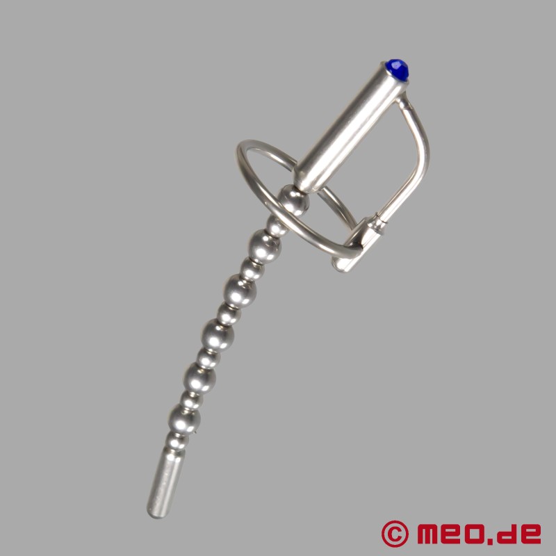 Flexible Urethral Penis Plug with Massaging Beads