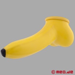 Cock and Ball Sheath in Latex - Banana