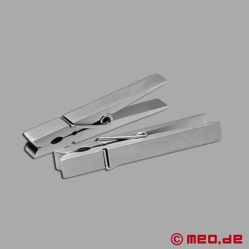 Heavy steel nipple clamps - Stainless steel clothespins