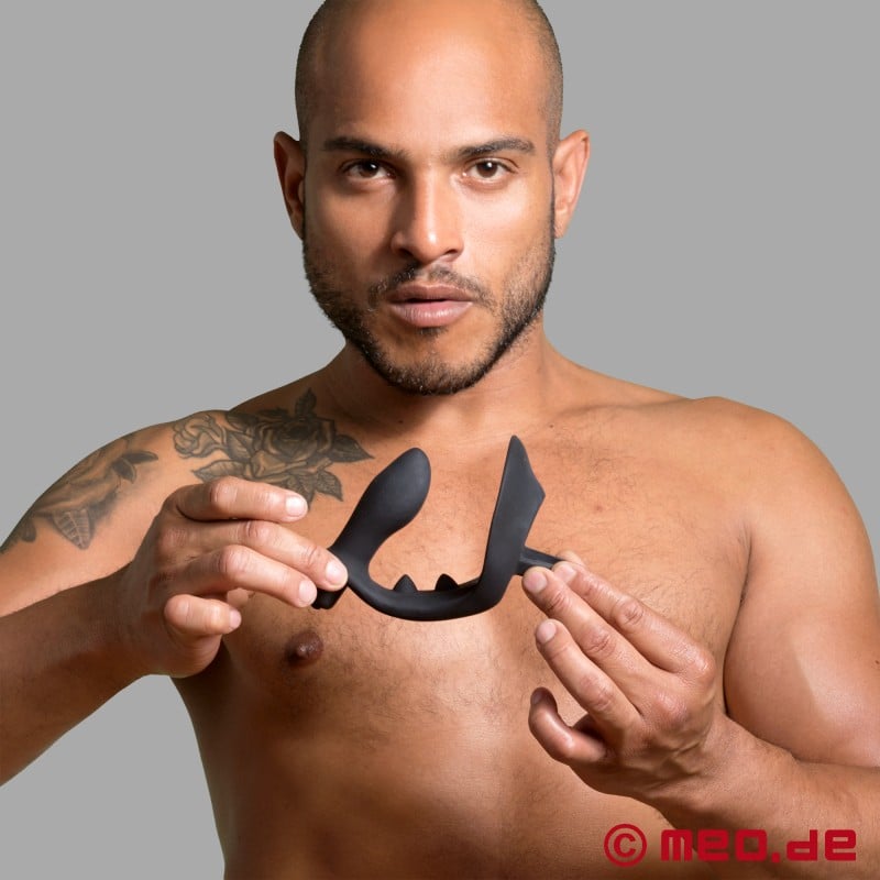 Cockring Alpha Male OBSESSIVE II com Plug Anal e Vibração