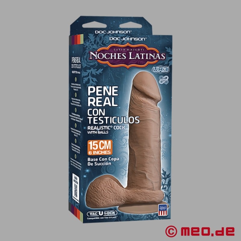 Dildo realist pentru penisul latin - ULTRASKYN™ 6" - 17 cm