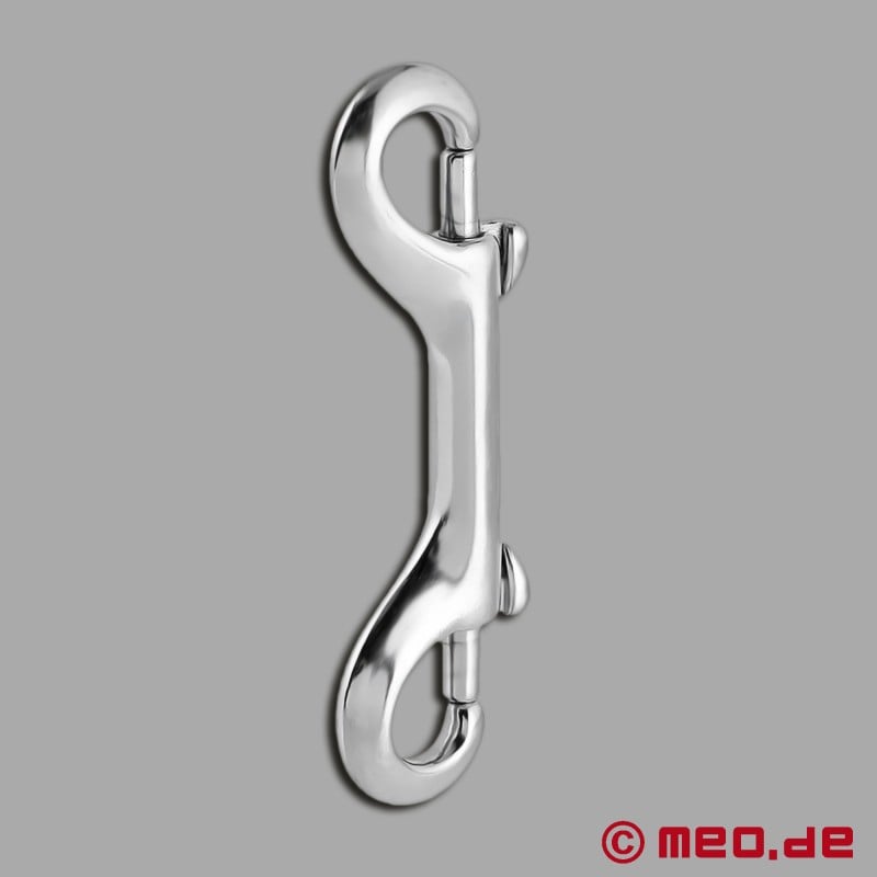 Stainless Steel Double Carabiner Hook - Double Connector