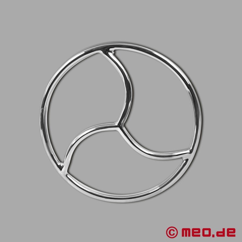 Shibari Bondage Ring iz nerjavečega jekla s Triskele - 2