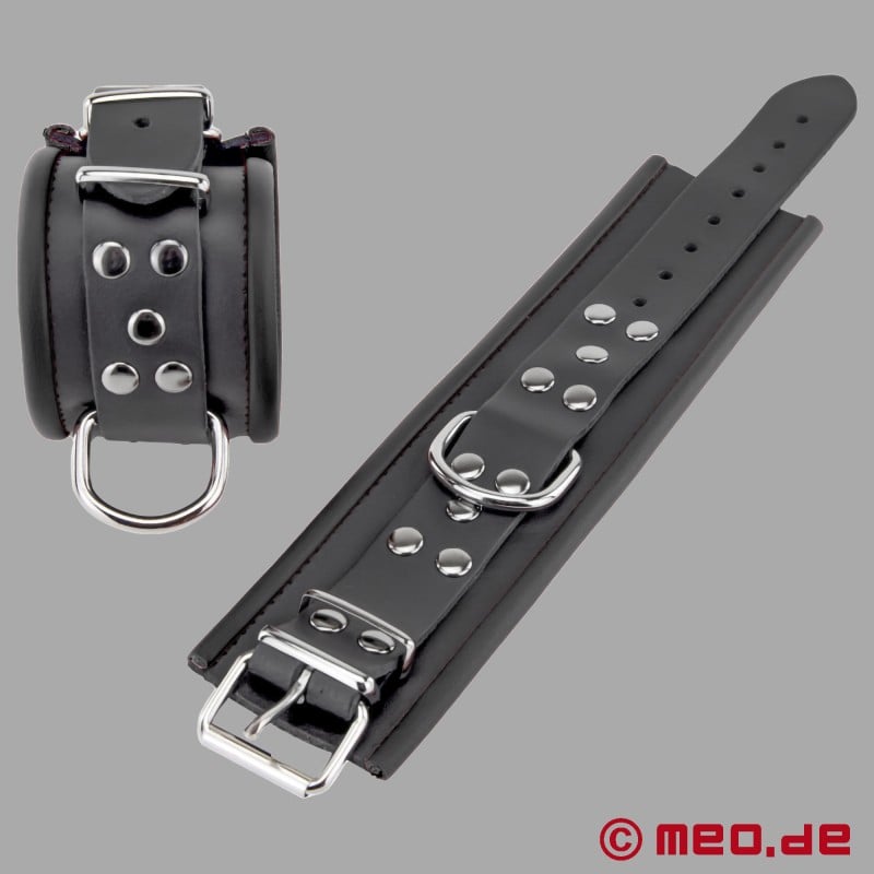 Padded Calfskin Wrist Restraints - Paris Collection