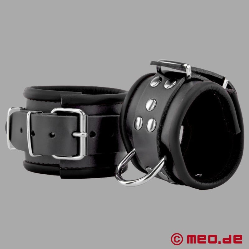 Padded Calfskin Wrist Restraints - Paris Collection