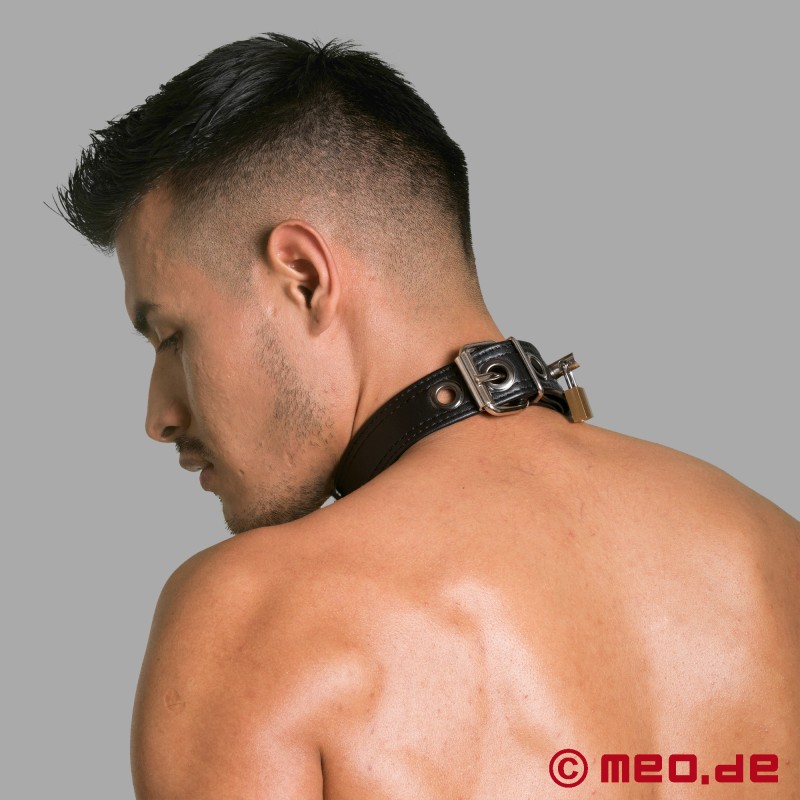 Lockable Leather Collar - San Francisco Collection