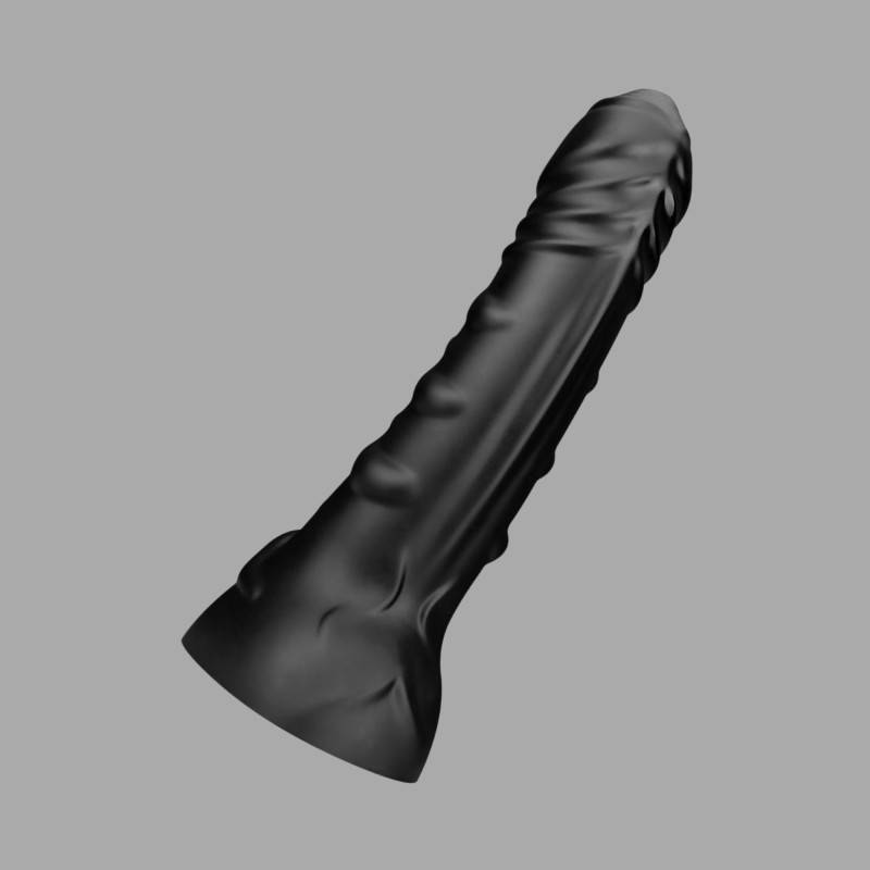BUTTR Black Hawk Curved Anal Dildo - XL Yapay Penis - 6