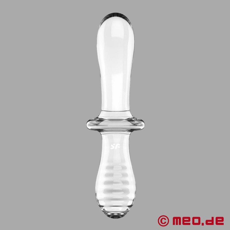 Satisfyer Double Crystal - Dildo av glass