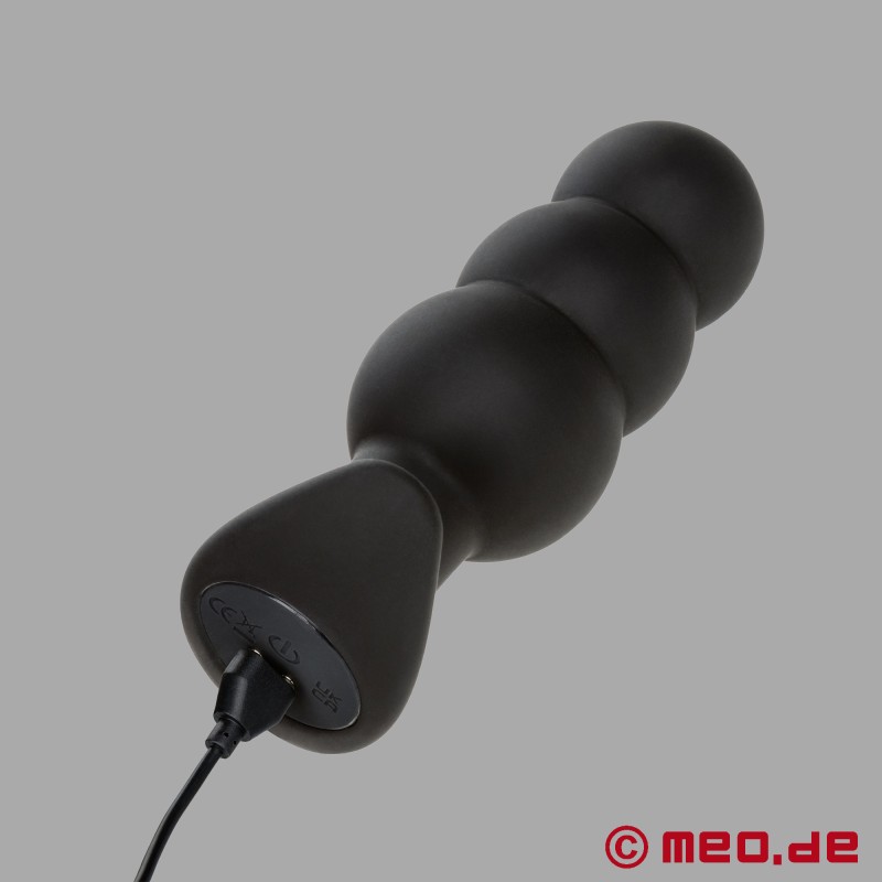 CalExotics Rock Bottom Beaded Probe - 24/7 Butt Plug with Vibration