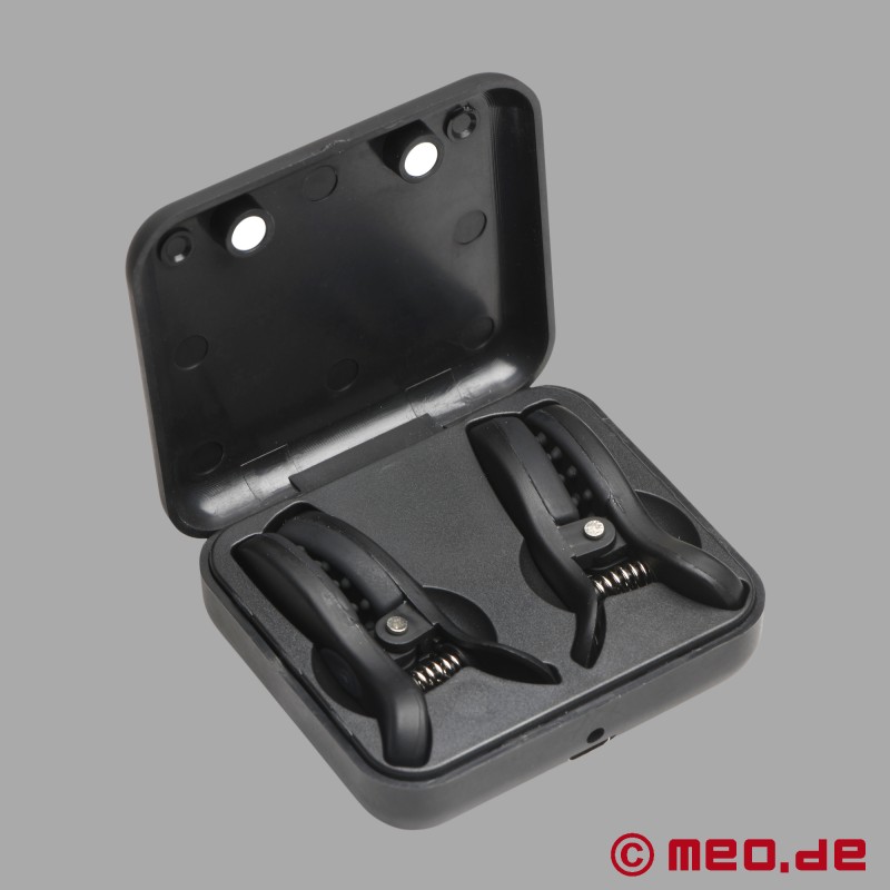 Vibrierende Nippelklemmen - DarkNip™ - Nippelklemmen mit Ladecase - 2