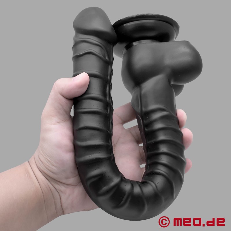 ANALGEDDON® - 16 Inch (40 cm) Ribbed Anal Dildo with Suction Cup - 7