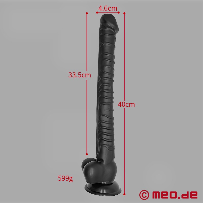 ANALGEDDON® - 16 Inch (40 cm) Ribbed Anal Dildo with Suction Cup - 10