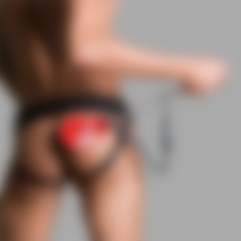 Пэддл "Naughty or Nice" сделан из кожи и алюминия - 2