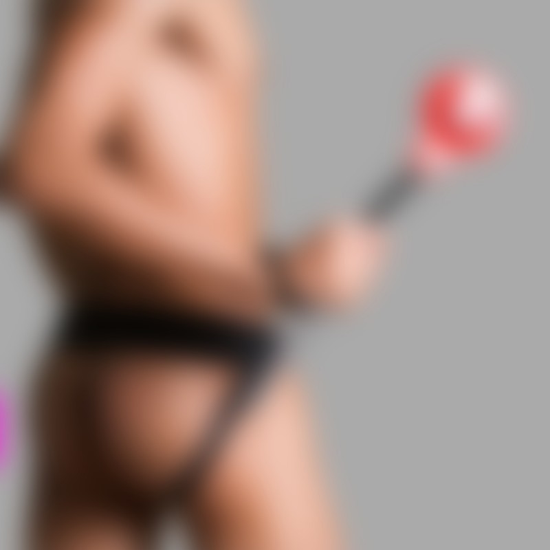 Пэддл "Naughty or Nice" сделан из кожи и алюминия - 5