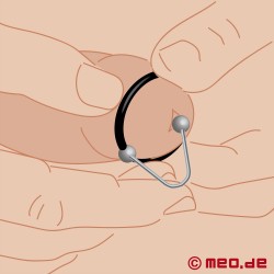 Glans ring with sperm brake 3.0 - Flexible glans ring with sperm brake