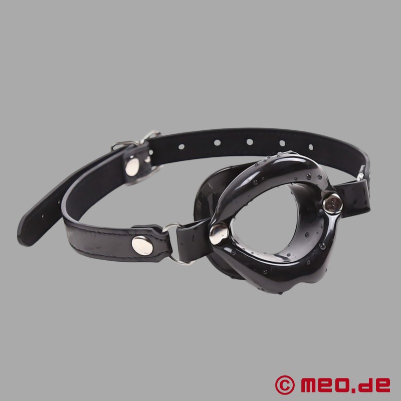 Φίμωτρο Bad-Boy-Good-Lips™ by MEO® - Μαύρα blowjob χείλη με λουράκι - 7