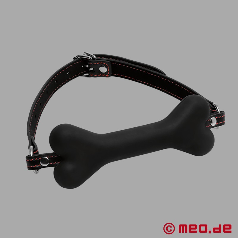 BadPuppy® by MEO® - Schwarzer Knebel in Knochenform - 5