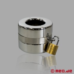 BallCommander™ - Esticador de testículos em aço inoxidável com fecho - Thumbnail