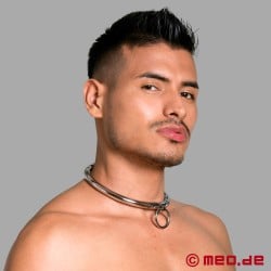 Bondage Choker met Combinatie Slot en O-Ring