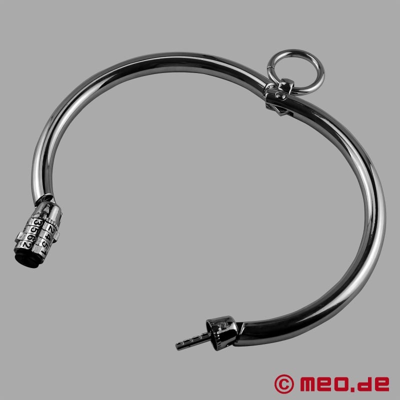 Bondage Choker met Combinatie Slot en O-Ring