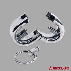 BDSM Ball Stretcher z kolcami i O-Ringiem